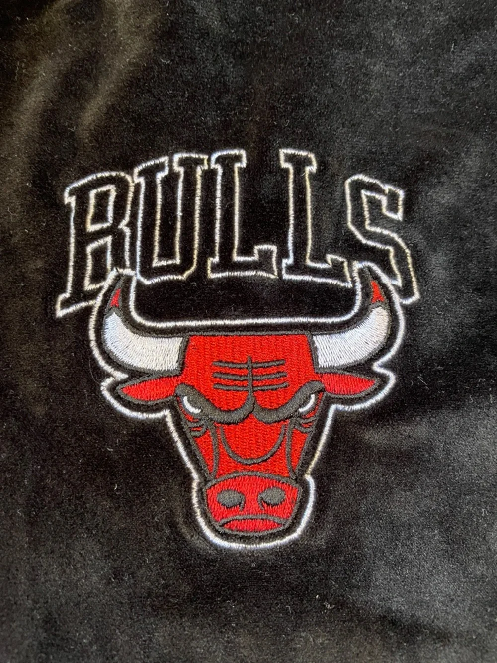 NBA Black Velour Zip Hoodie and Pants Set.  Sweatshirt is size XXL.  Pants are L - Picture 3 of 5